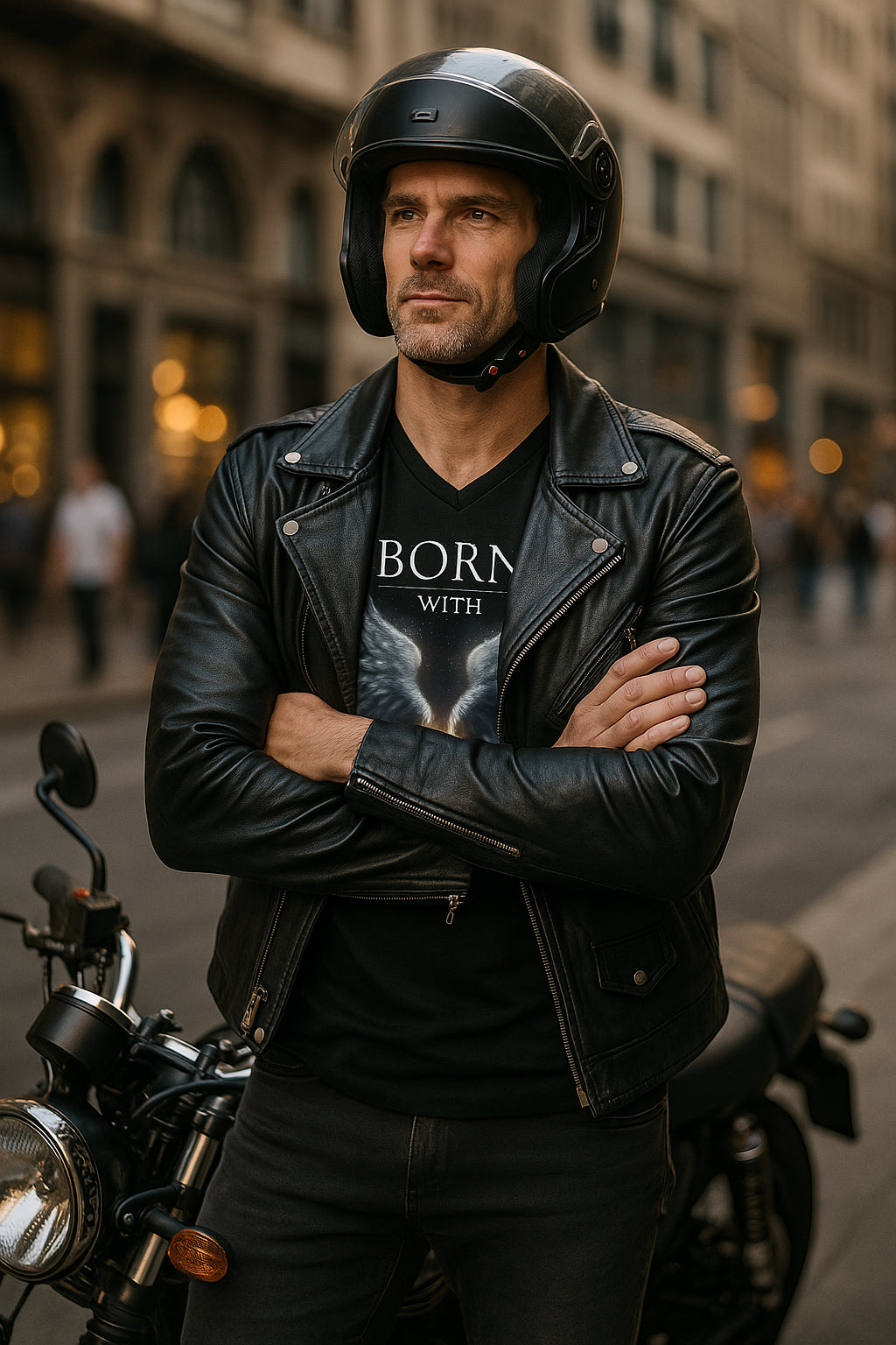 Born With Wings V-Neck Tee | WE–R™