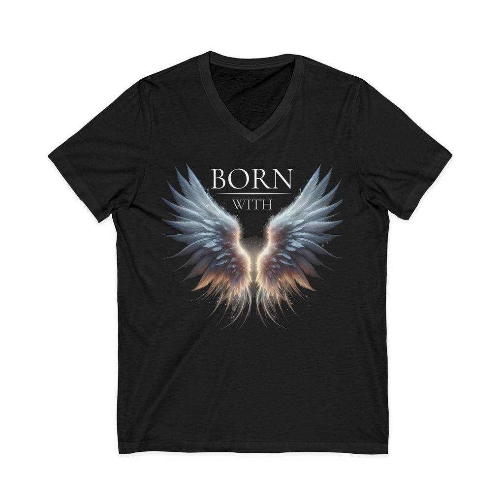 Born With Wings V-Neck Tee | WE–R™