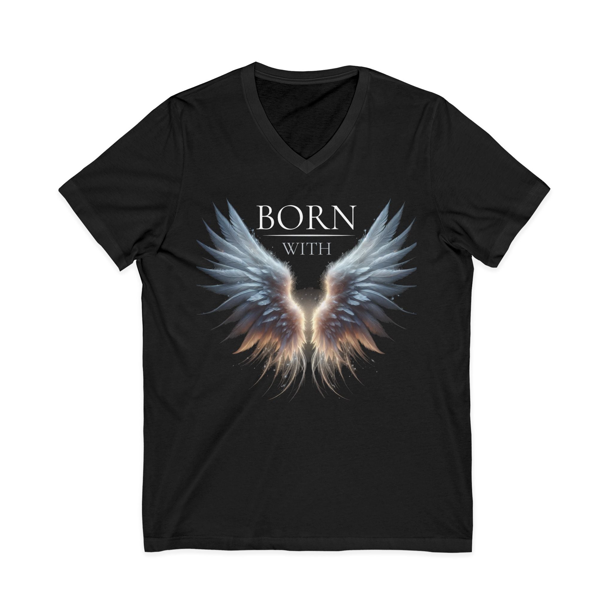 Born With Wings V-Neck Tee | WE–R™
