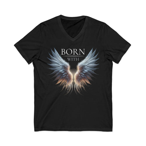 Born With Wings V-Neck Tee | WE–R™
